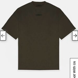 FEAR OF GOD ESSENTIALS INK BLACK T-SHIRT, NWT, SIZE LARGE 100% COTTON JERSEY
